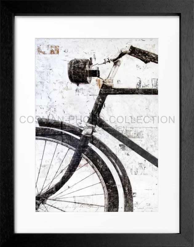 Cosman-Interior Motiv: farbe / Grösse: S (25cm x 31cm) / Rahmenfarbe: schwarz matt Poster "Fahrrad" GM16