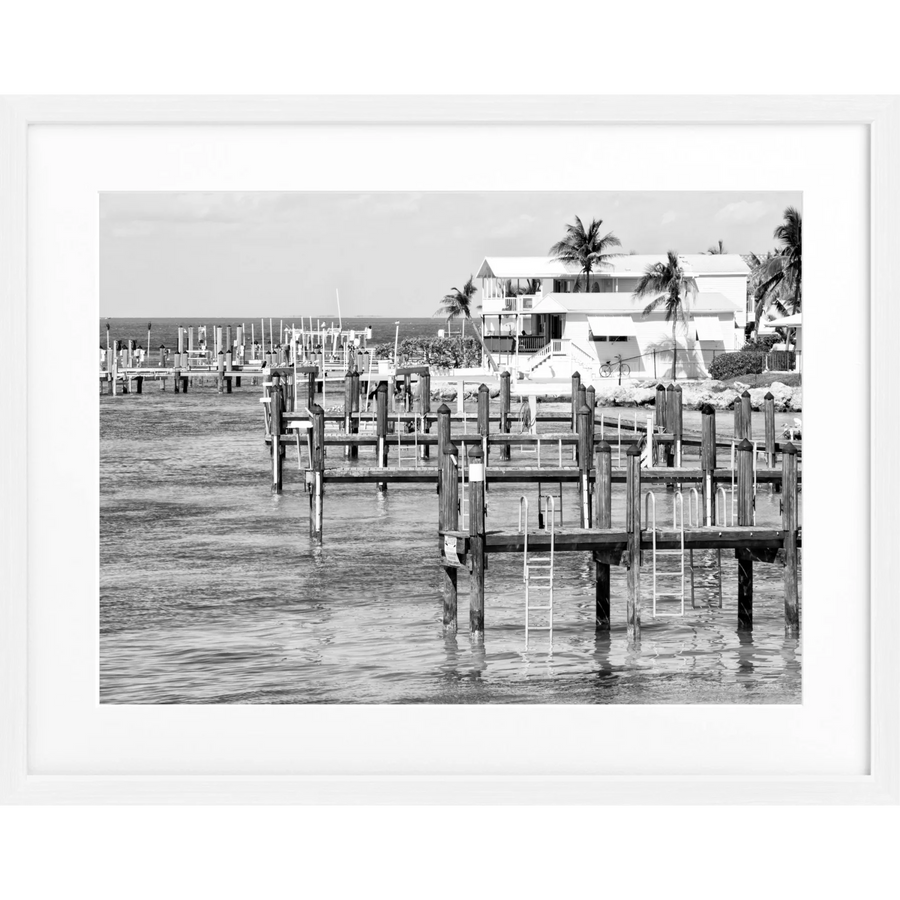 Poster Florida Keys ’Beach House’ FL04 - Weiss 1.5cm