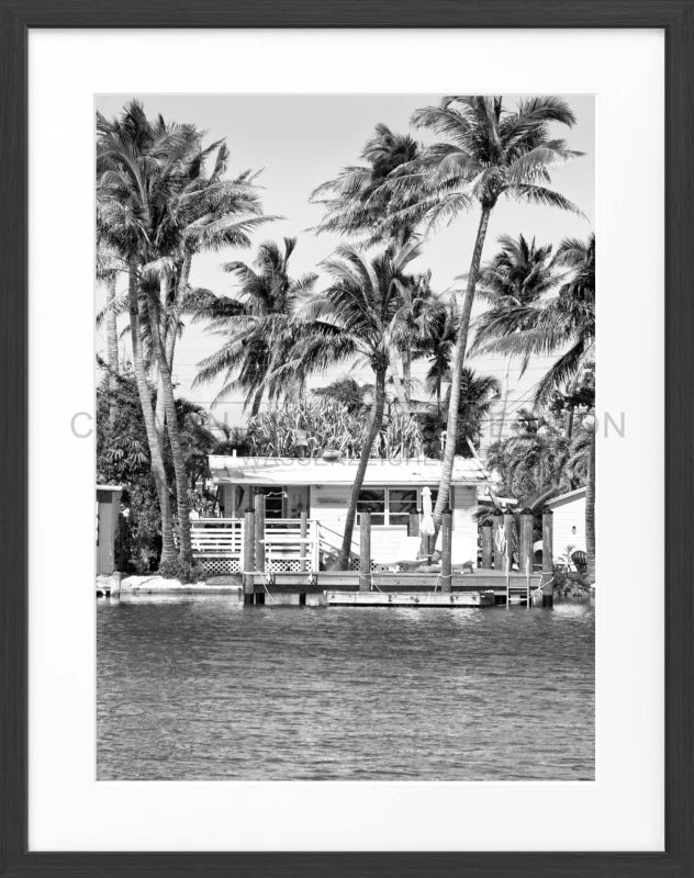 Poster Florida Keys FL18 - Schwarz matt 1.5cm / S (25cm x