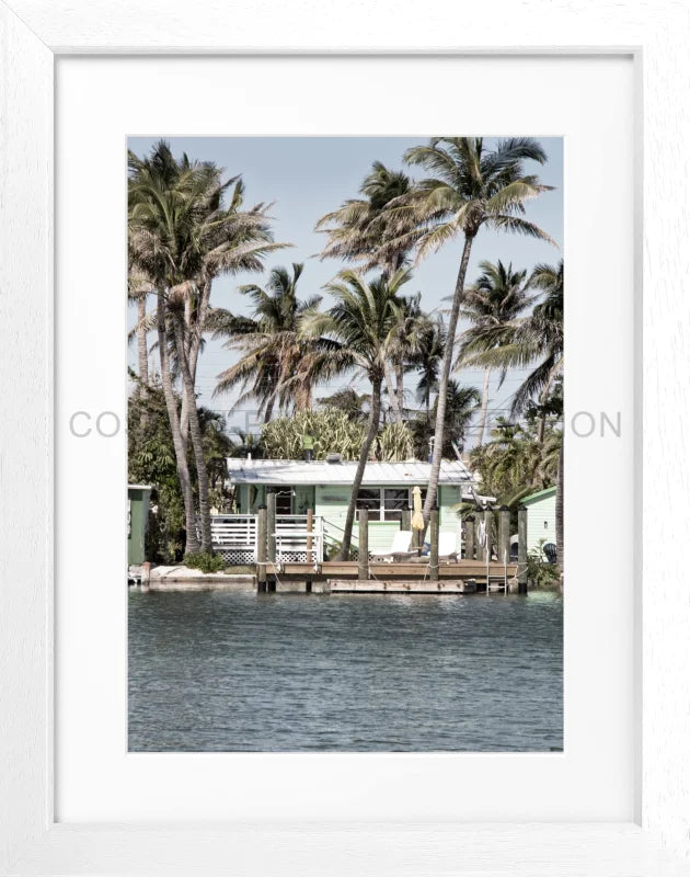 Poster Florida Keys FL18 - Weiss 3cm / S (25cm x 31cm)