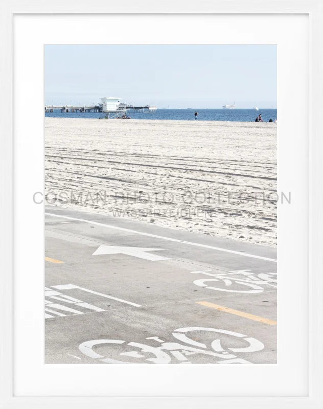 Poster Kalifornien ’Huntington Beach’ K139 - Weiss