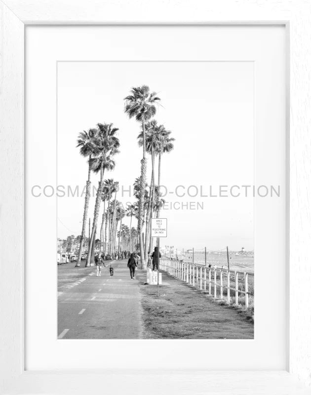 Poster Kalifornien ’Huntington Beach’ K152 - Weiss 3cm