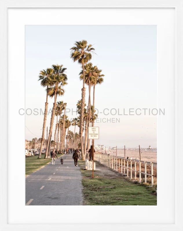 Poster Kalifornien ’Huntington Beach’ K152 - Weiss