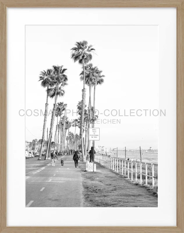 Poster Kalifornien ’Huntington Beach’ K152 - Eiche
