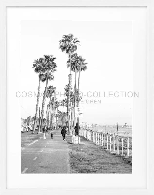 Poster Kalifornien ’Huntington Beach’ K152 - Weiss
