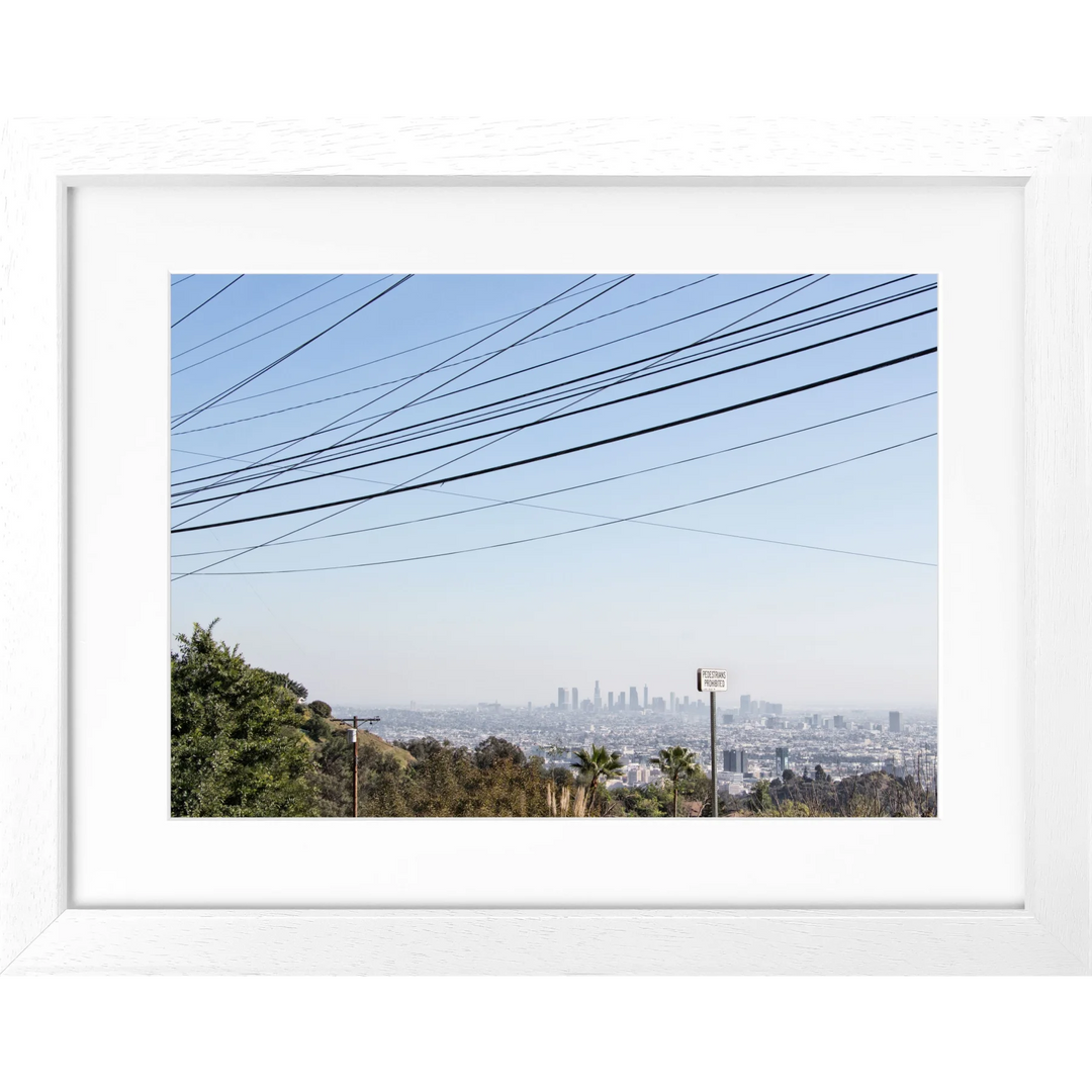 Poster Kalifornien Los Angeles K138 - Weiss 3cm / Motiv:
