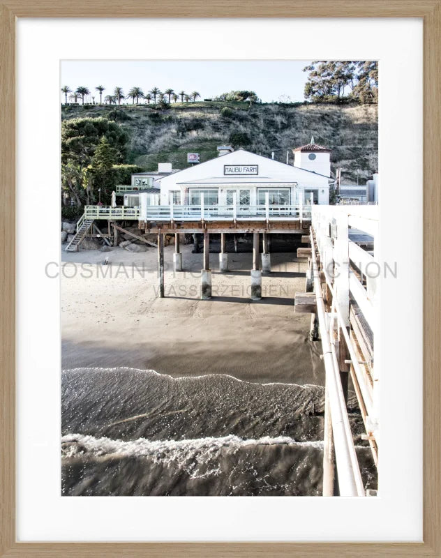 Poster Kalifornien Malibu Beach ’Pier’ K95 - Eiche