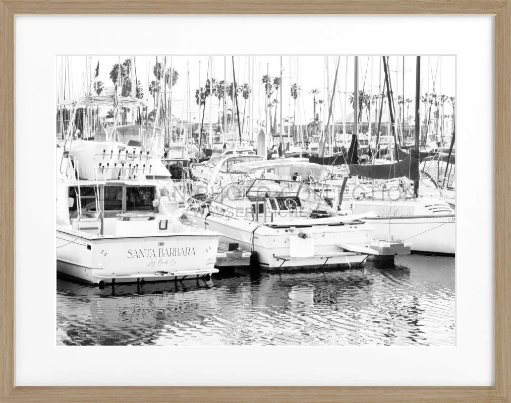 Poster Kalifornien Santa Barbara ’Boat’ K175 - Eiche