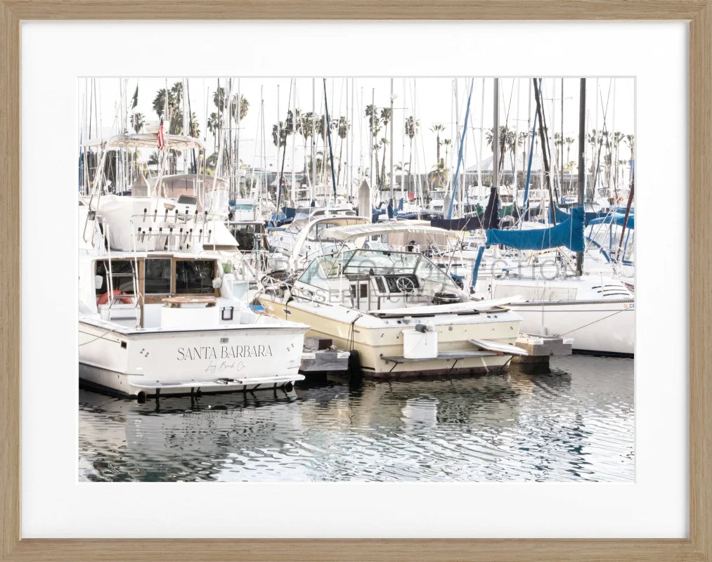 Poster Kalifornien Santa Barbara ’Boat’ K175 - Eiche