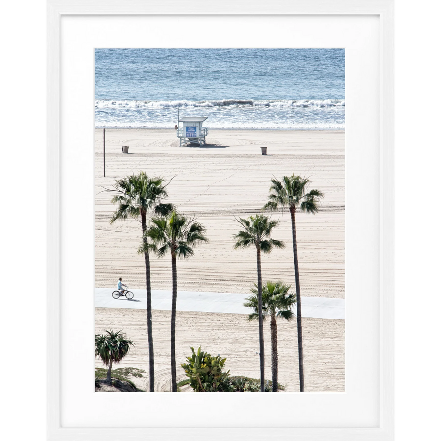 Poster Kalifornien Santa Monica ’Beach’ K135 - Weiss