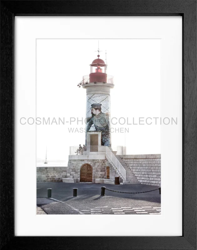Poster ’Leuchtturm’ Saint Tropez ST20 - Schwarz 3cm / S