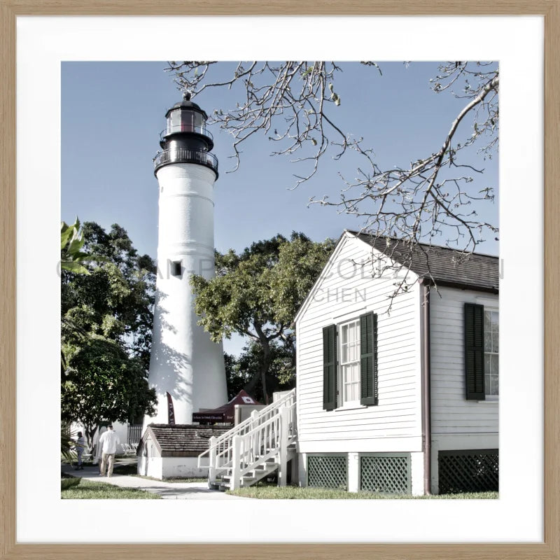 Poster ’Lighthouse’ Florida Key West FL10A - Eiche