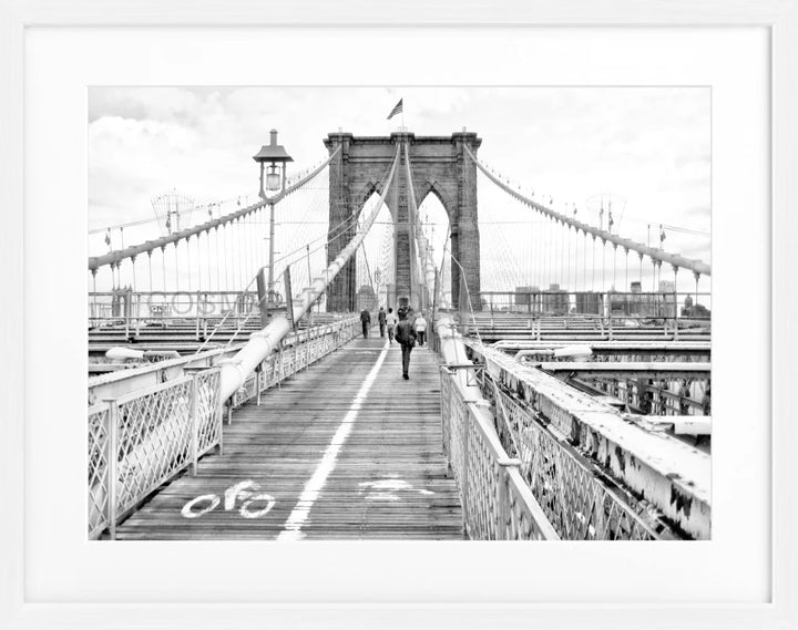 Poster New York ’Brooklyn Bridge’ NY68 - Weiss 1.5cm
