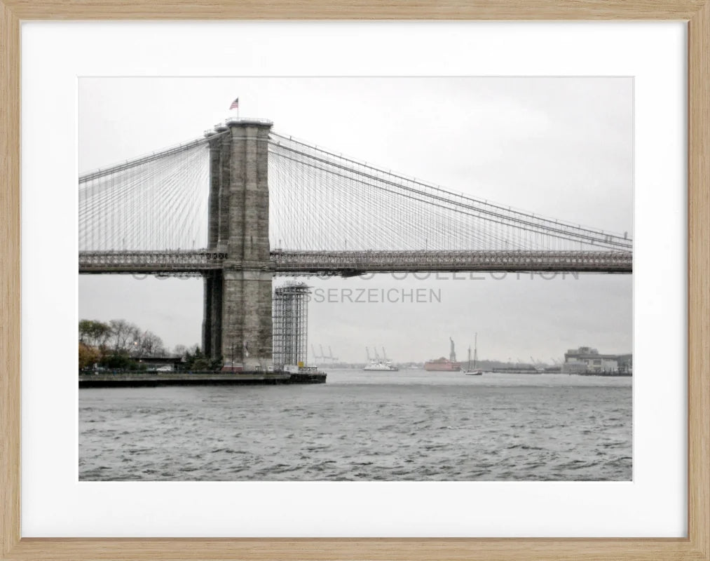 Poster New York ’Brooklyn Bridge’ NY69 - Eiche Furnier