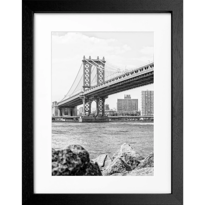 Poster New York ’Manhattan Bridge’ NY104 - Schwarz 3cm