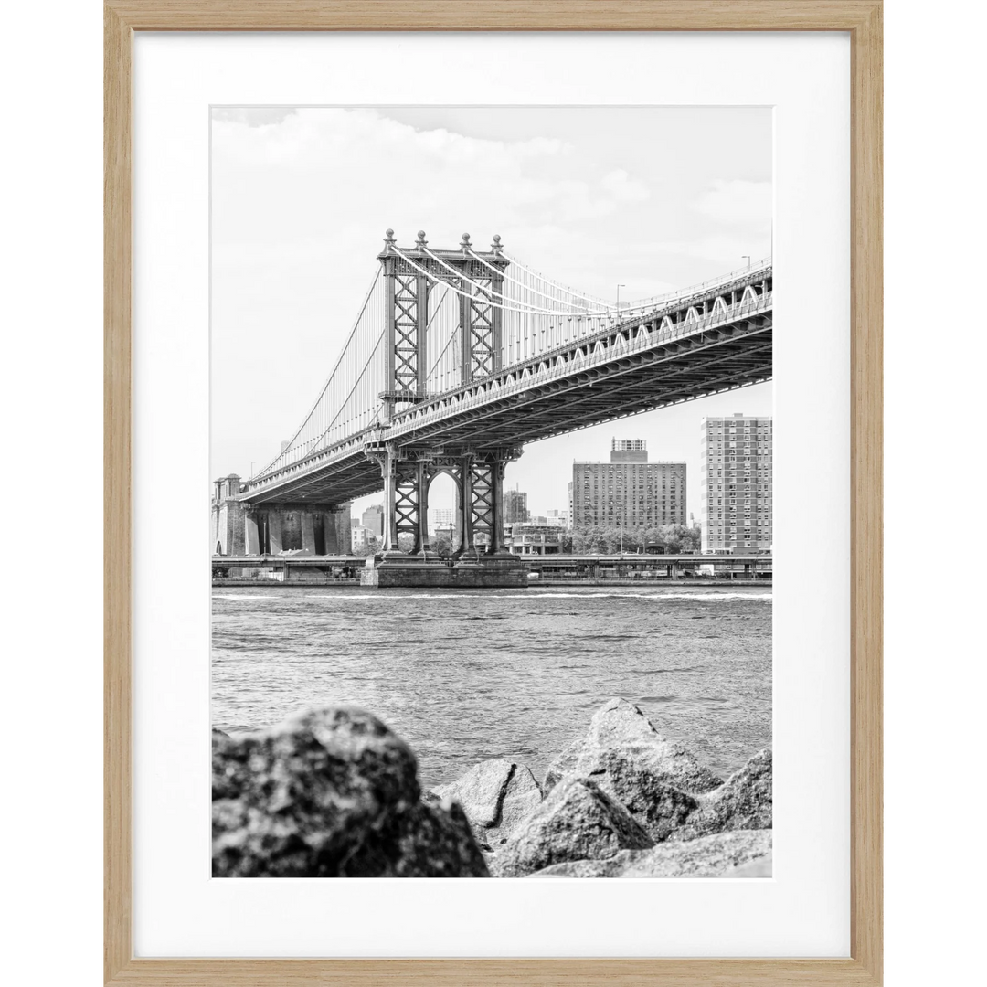 Poster New York ’Manhattan Bridge’ NY104 - Eiche