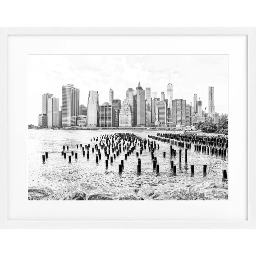 Poster New York NY108 - Weiss 1.5cm / S (31cm x 25cm)