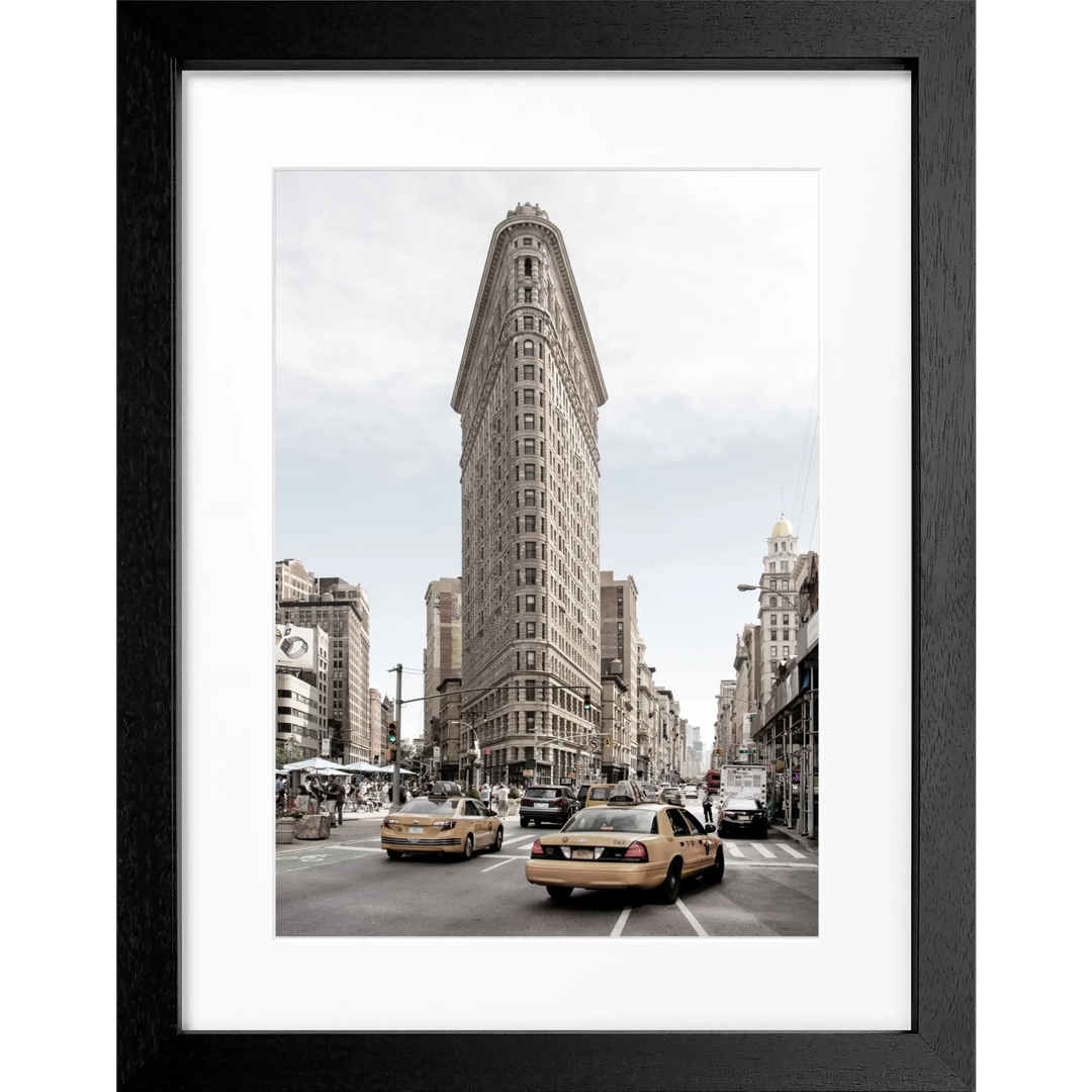 Cosman-Interior Rahmenfarbe: schwarz matt / Grösse: S (25cm x 31cm) / Motiv: farbe Poster New York NY48