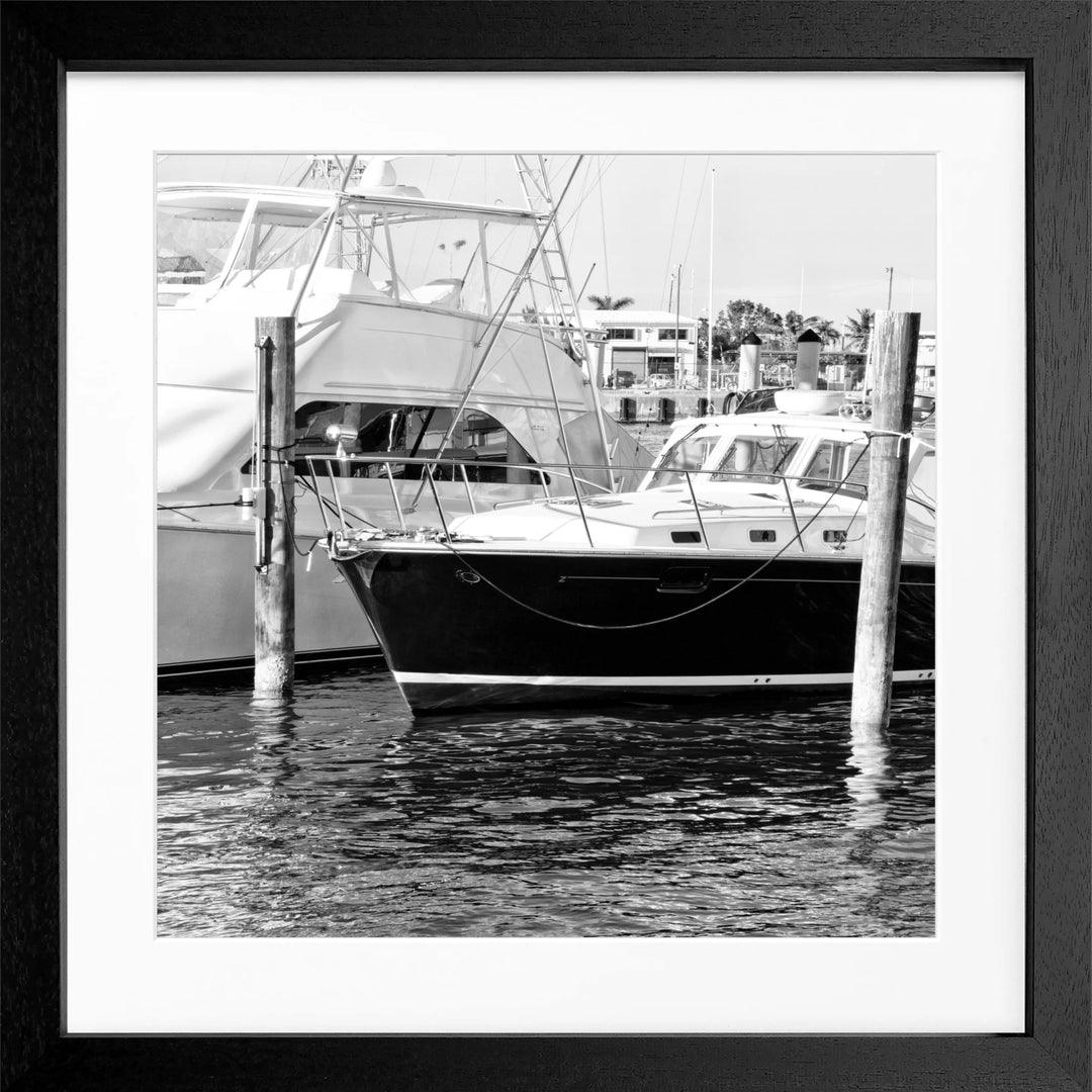 Poster ’Boat’ Florida Key West FL19Q - Schwarz 3cm