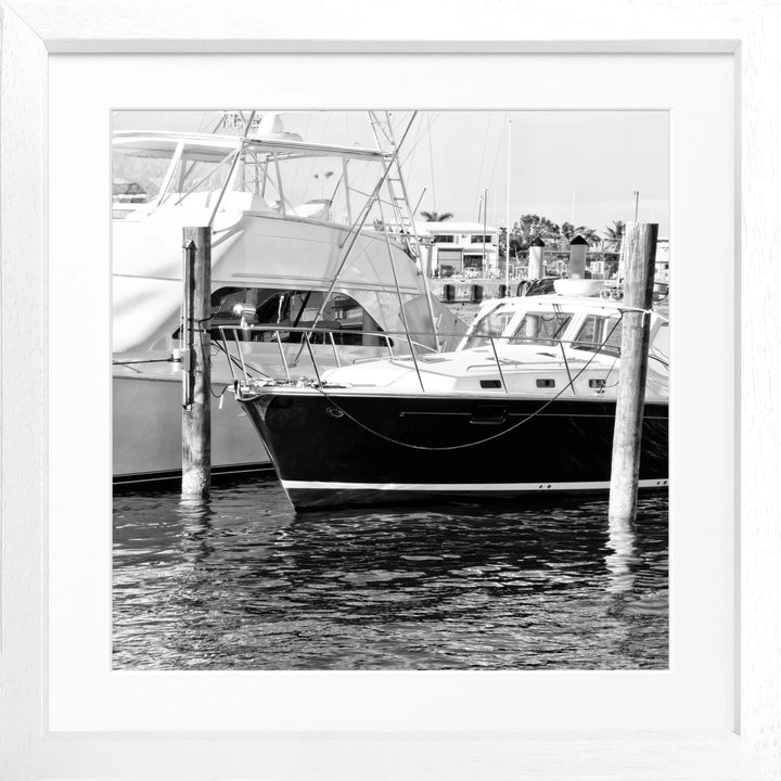 Poster ’Boat’ Florida Key West FL19Q - Weiss 3cm