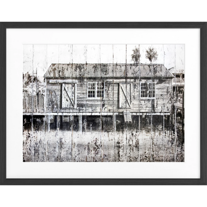 Poster ’Boat House’ Key West GM74 - Schwarz matt 1.5cm