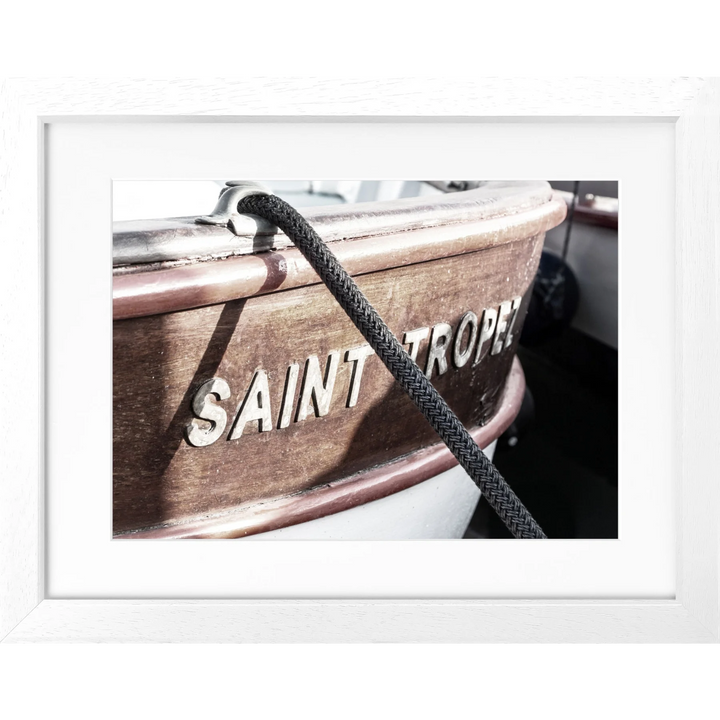 Poster ’Boot’ Saint Tropez ST06 - Weiss 3cm / S (31cm x