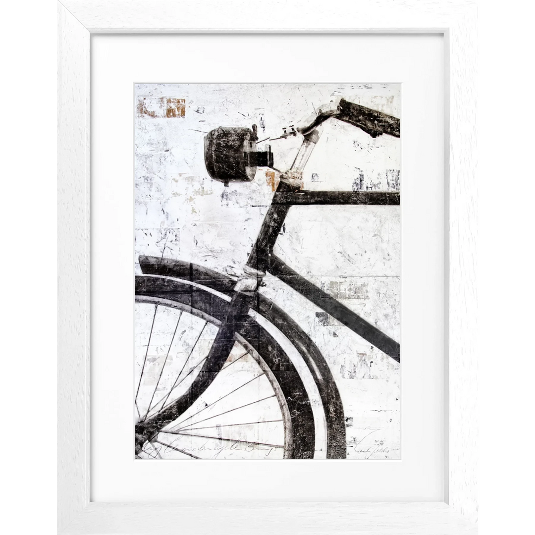 Cosman-Interior Motiv: farbe / Grösse: S (25cm x 31cm) / Rahmenfarbe: weiss matt Poster "Fahrrad" GM16