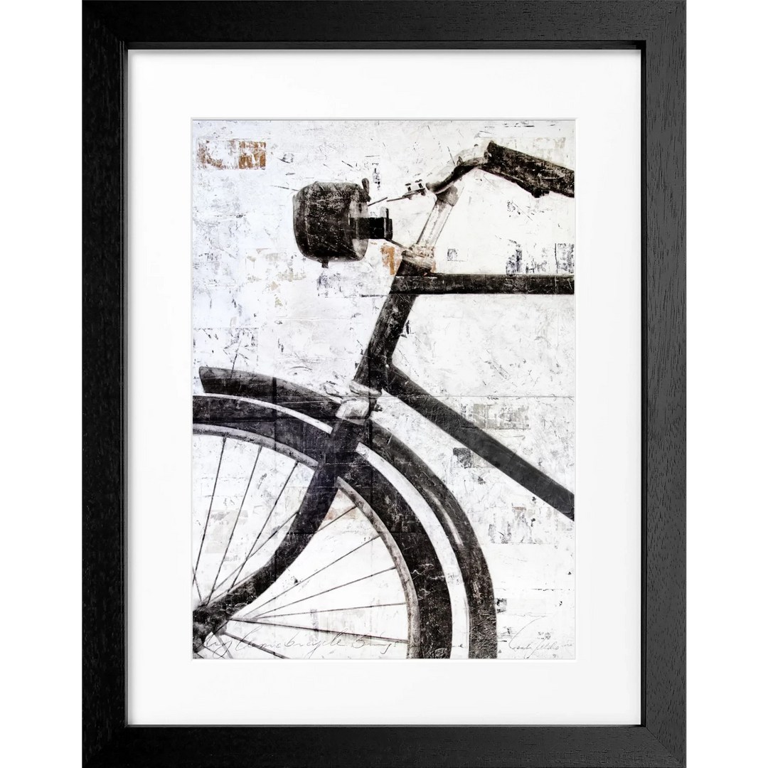 Cosman-Interior Motiv: farbe / Grösse: S (25cm x 31cm) / Rahmenfarbe: schwarz matt Poster "Fahrrad" GM16