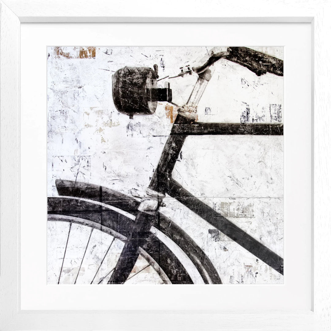 Poster ’Fahrrad’ GM16Q - Rahmenfarbe: weiss matt