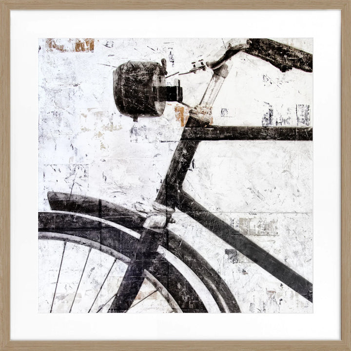 Poster ’Fahrrad’ GM16Q - Eiche Furnier 1.5cm / Quadrat