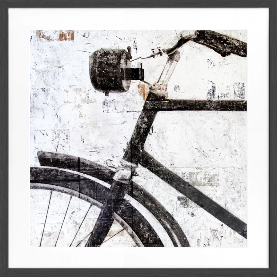 Poster ’Fahrrad’ GM16Q - Schwarz matt 1.5cm / Quadrat