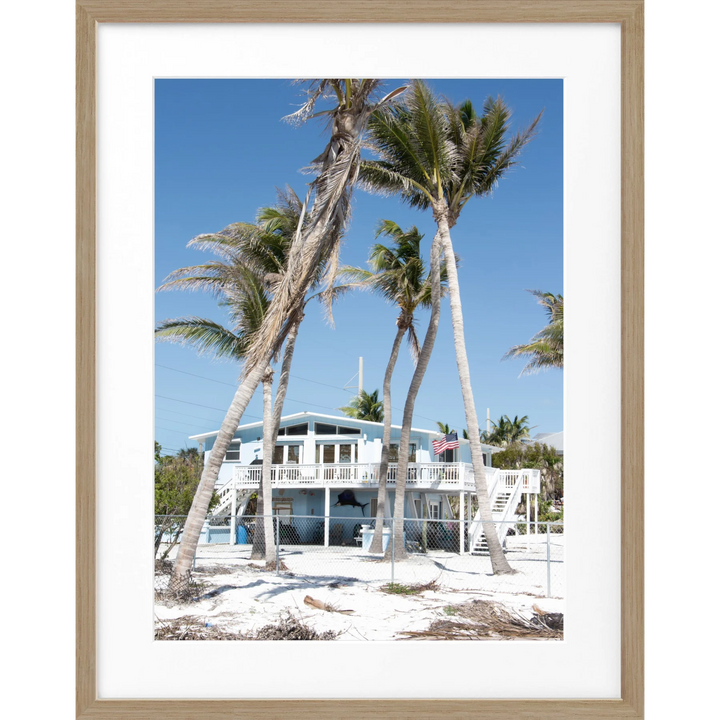 Poster Florida Key West ’Beach House’ FL26 - Eiche