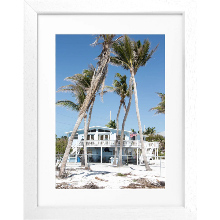 Poster Florida Key West ’Beach House’ FL26 - Weiss 3cm