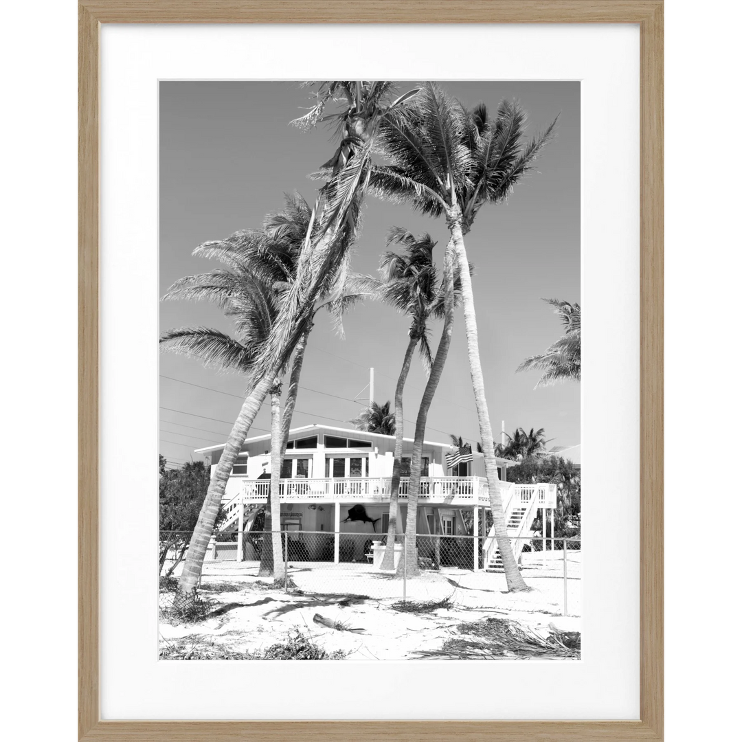 Poster Florida Key West ’Beach House’ FL26 - Eiche