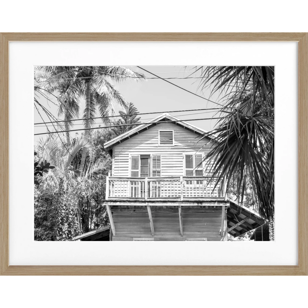 Poster Florida Key West ’Beach House’ FL46 - Eiche