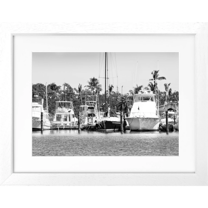 Poster Florida Key West ’Boat’ FL12 - Weiss 3cm / S