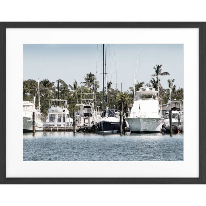 Poster Florida Key West ’Boat’ FL12 - Schwarz matt