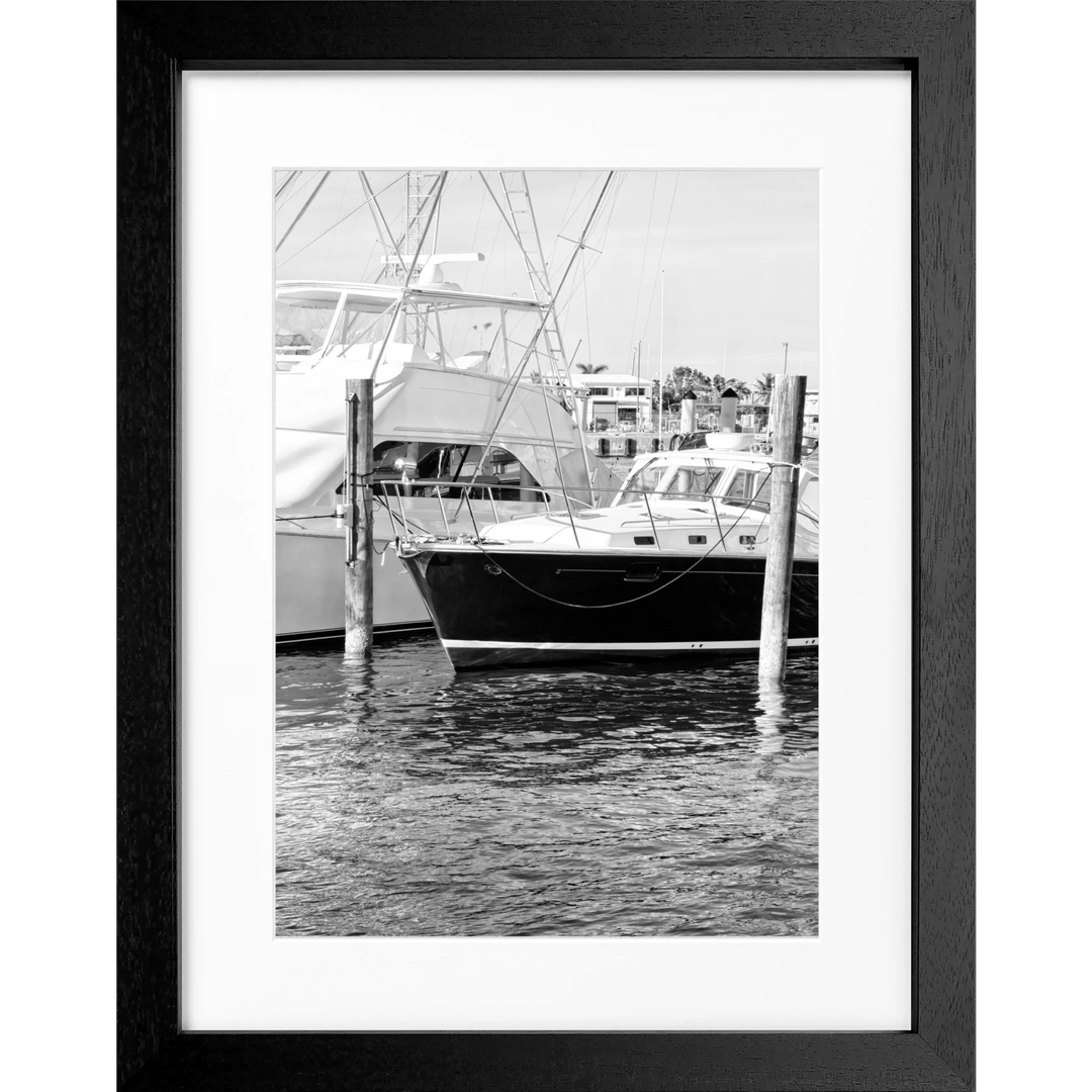 Poster Florida Key West ’Boat’ FL19 - Schwarz 3cm / S