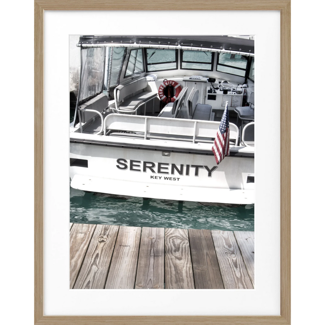 Poster Florida Key West ’Boat’ FL25 - Eiche Furnier