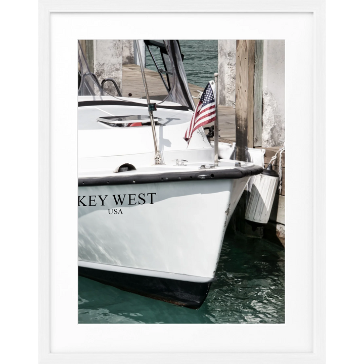 Poster Florida Key West ’Boat’ FL33 - Weiss 1.5cm / S