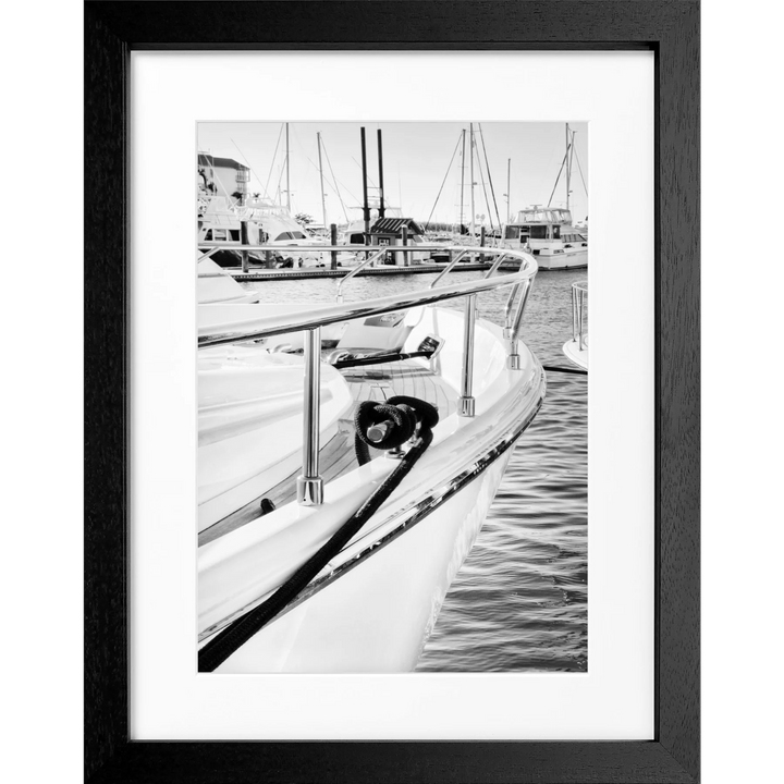 Poster Florida Key West ’Boat’ FL37 - Schwarz 3cm / S