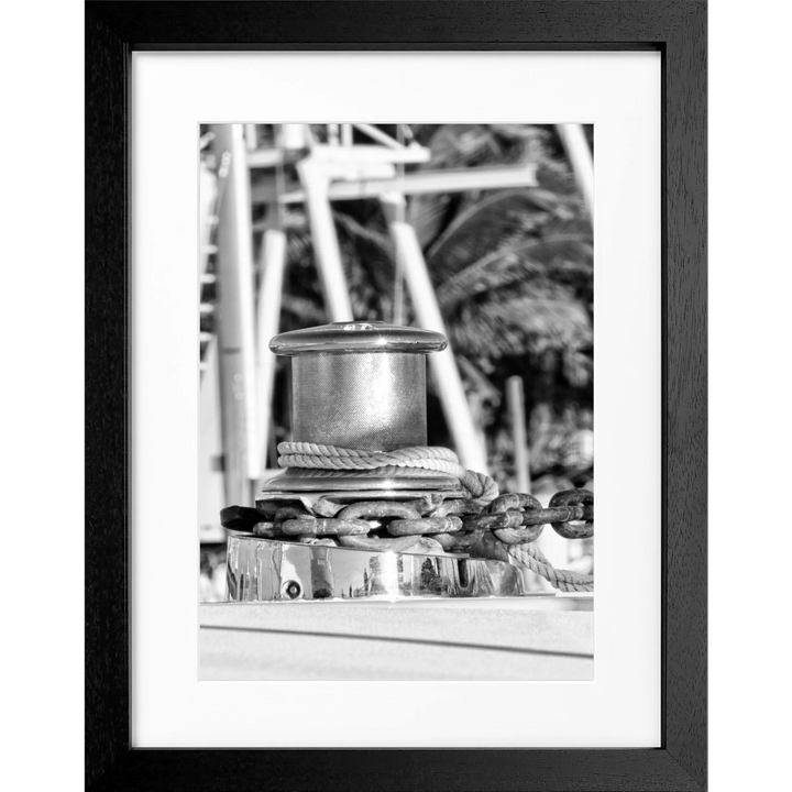 Poster Florida Key West ’Boat’ FL45 - Schwarz 3cm / S