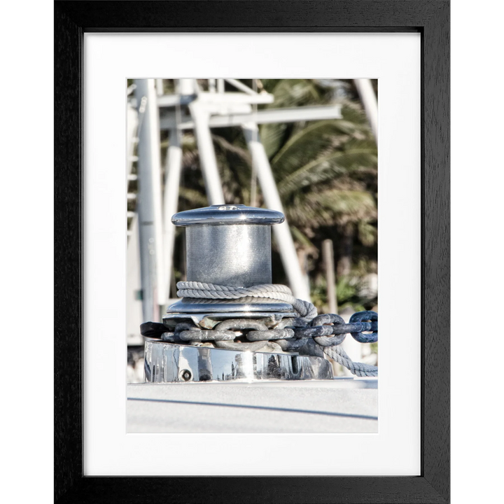 Poster Florida Key West ’Boat’ FL45 - Schwarz 3cm / S