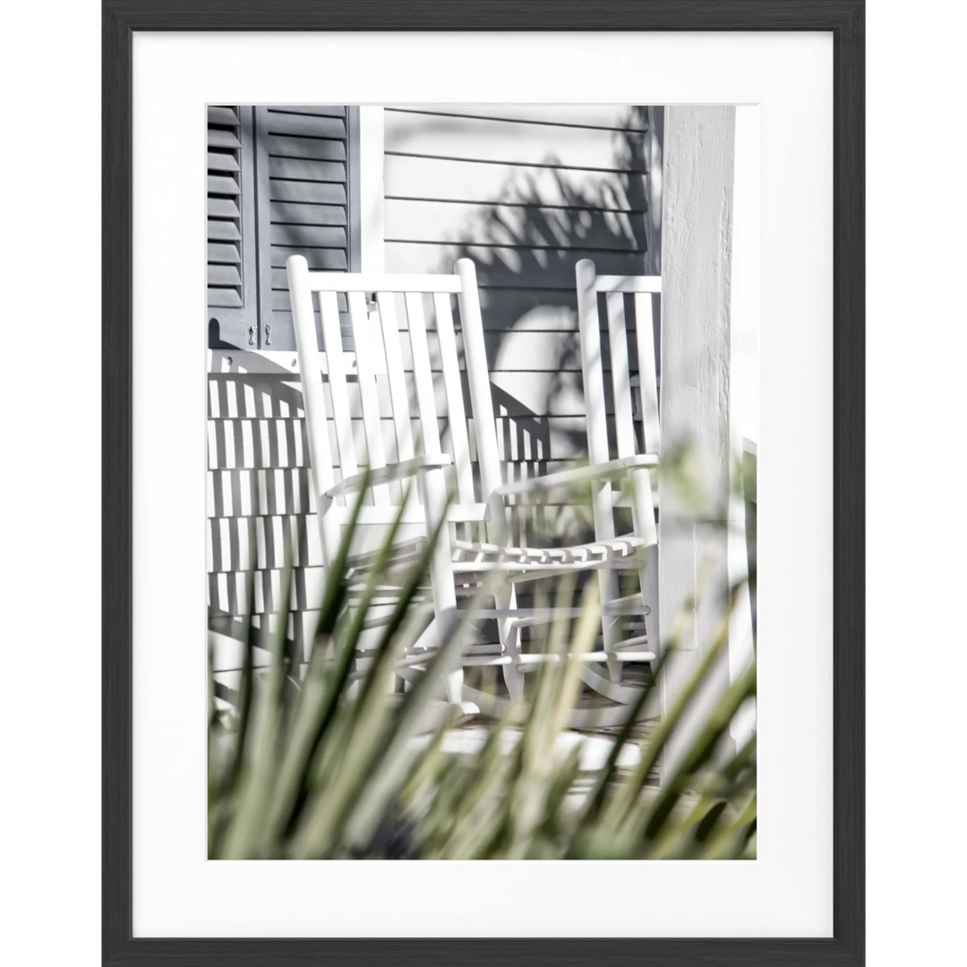 Poster Florida Key West ’Deckchair’ FL24 - Schwarz matt