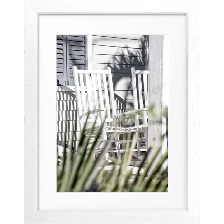 Poster Florida Key West ’Deckchair’ FL24 - Weiss 3cm