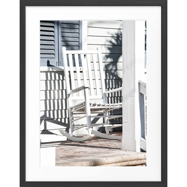 Poster Florida Key West ’Deckchair’ FL27 - Schwarz matt