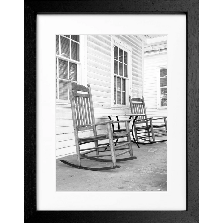 Poster Florida Key West ’Deckchair’ FL30 - Schwarz 3cm