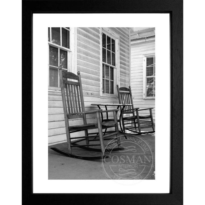 Poster Florida Key West "Deckchair" FL30 mit Rahmen und Passepartout - Cosman-Interior