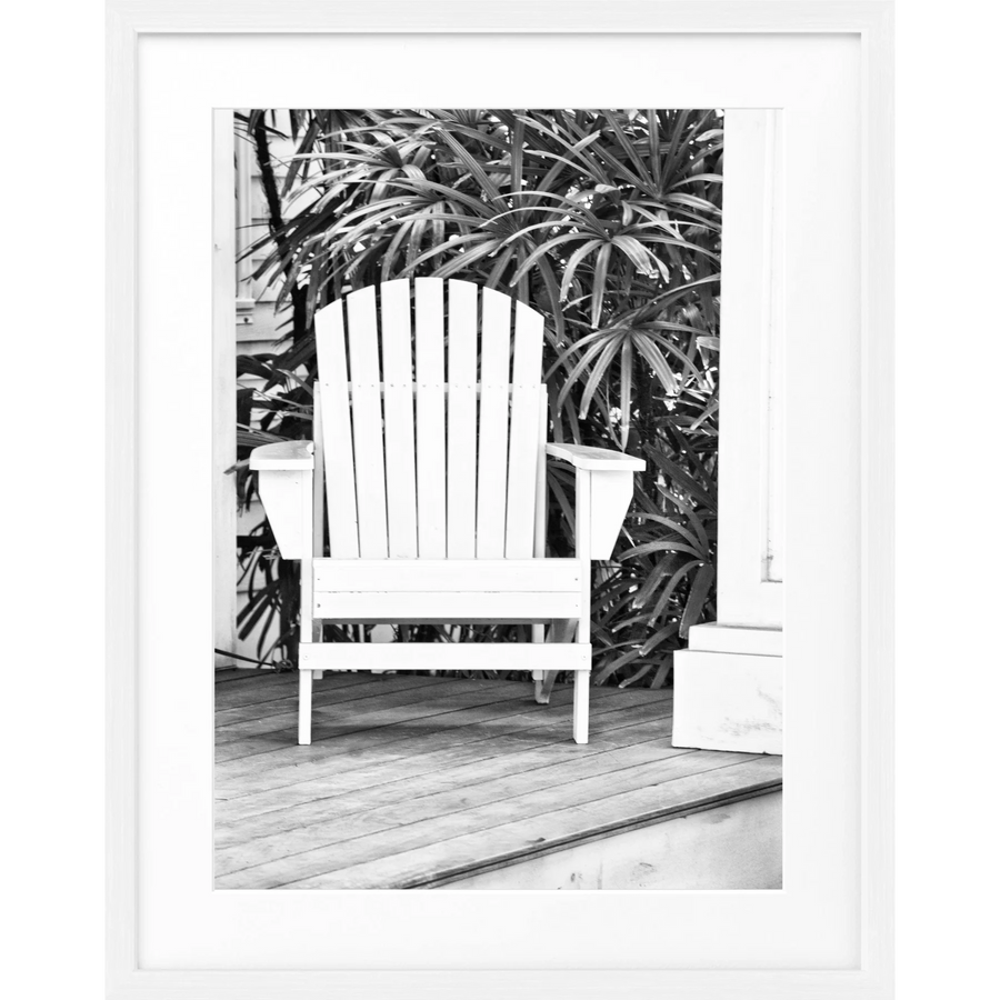 Poster Florida Key West ’Deckchair’ FL34 - Weiss 1.5cm