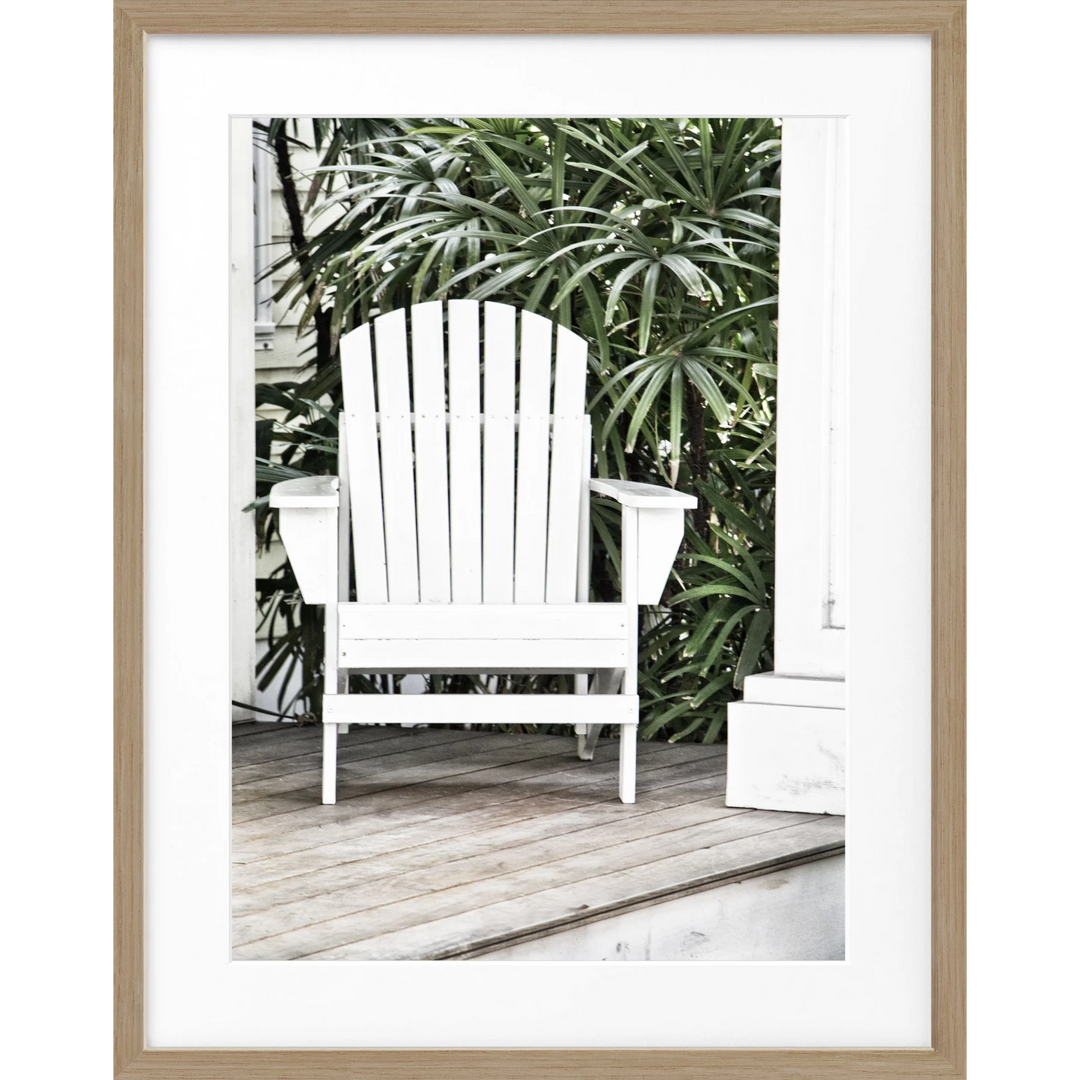 Poster Florida Key West ’Deckchair’ FL34 - Eiche